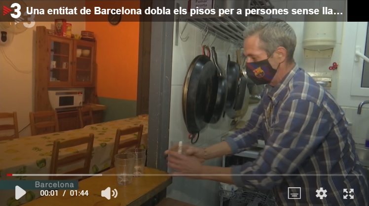 (Català) Notícia a TV3: atenció al pis Itaca i augment dels pisos d’autonomia